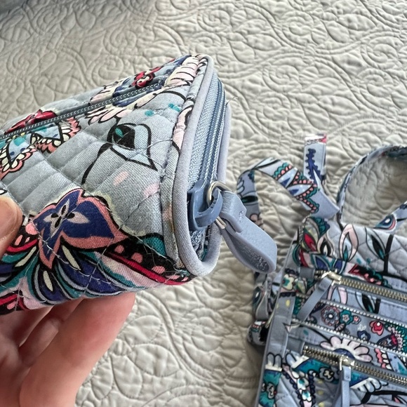 Vera Bradley Triple Zip Hipster Purse and Wallet set - Picture 3 of 3